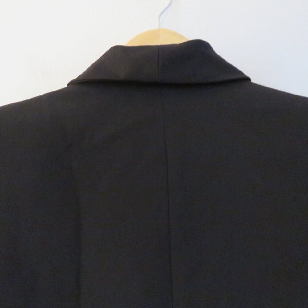 ZARA Double Breasted Long Blazer Jacket in Black Minimalist Blogger Fave Size S - Picture 12 of 14